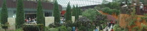 Inside one of the air-conditioned conservatories